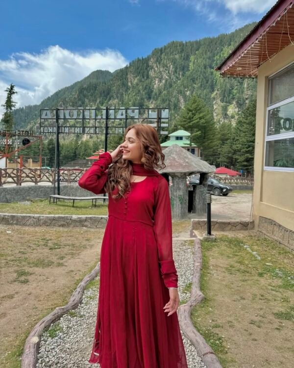 Chiffon Flair Frock 3-piece dress