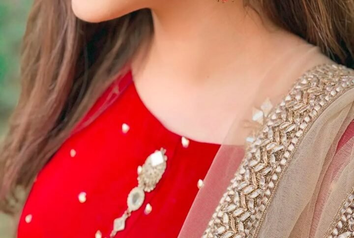 Chiffon Shirt And net Mirror work Duppta 3 pcs dress